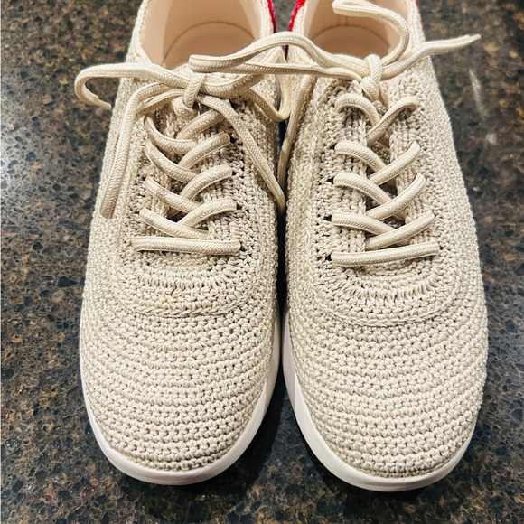 The Sak Beige Knit Sneakers with Rainbow accents - Picture 3 of 5